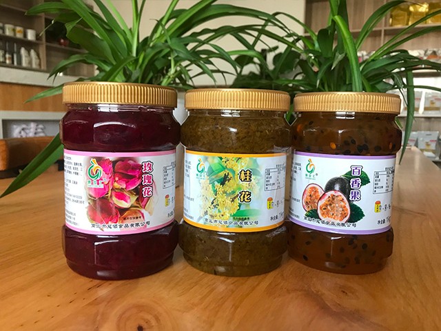 玫瑰花花茶、桂花花茶、百香果花茶