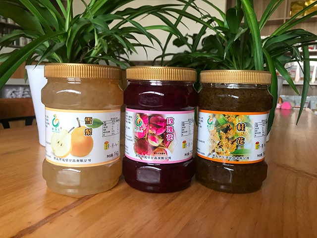 雪梨花茶、玫瑰花花茶、桂花花茶